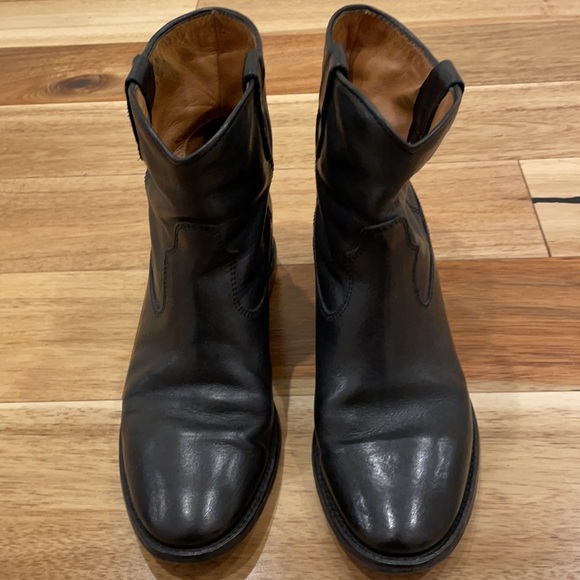 Isabel Marant Black Leather Crisi boots - Picture 5 of 14